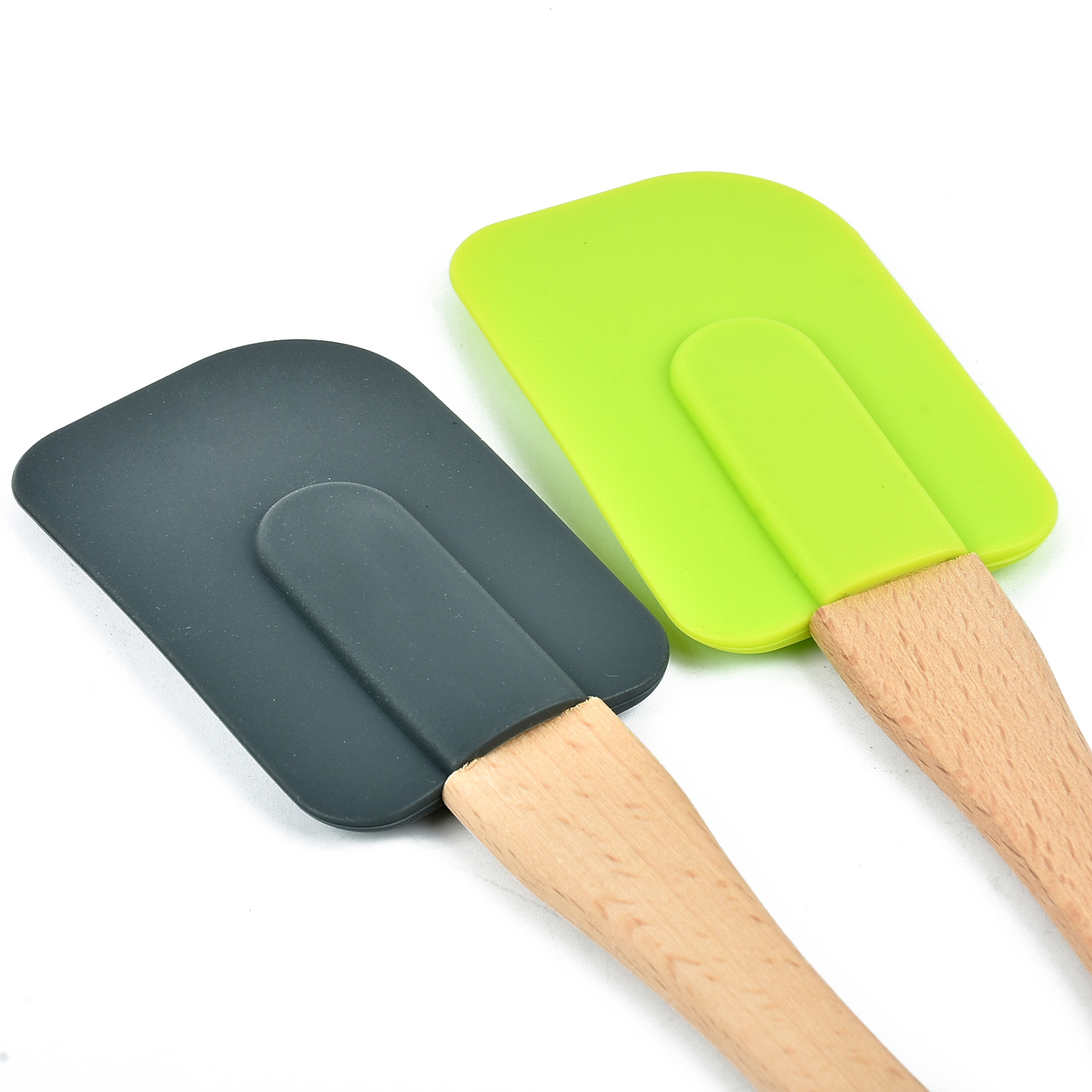 wooden handle silicone scraper